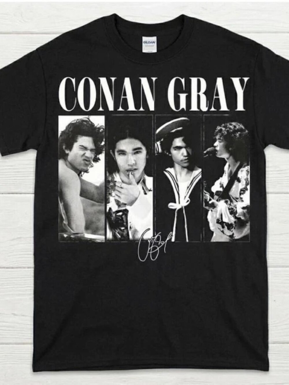 Conan Wishbone Vintage Indie Pop T Shirt, Retro Music Aesthetic Tee. 252